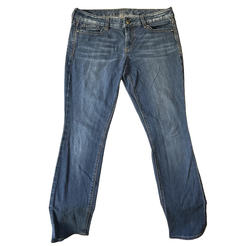 Express Women Jeans 10R Blue Denim Skinny 31" Inseam Stretch Curvy 34” Waist